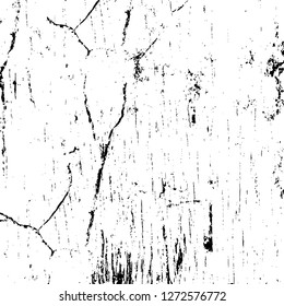 Vector grunge overlay texture. Black and white background. Abstract monochrome image includes a faded effect in dark tones