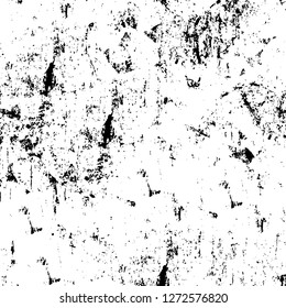 Vector grunge overlay texture. Black and white background. Abstract monochrome image includes a faded effect in dark tones