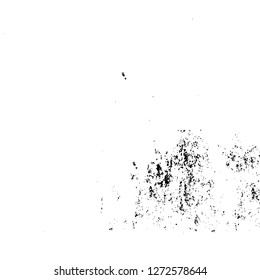 Vector grunge overlay texture. Black and white background. Abstract monochrome image includes a faded effect in dark tones