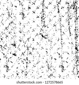 Vector grunge overlay texture. Black and white background. Abstract monochrome image includes a faded effect in dark tones