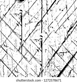 Vector grunge overlay texture. Black and white background. Abstract monochrome image includes a faded effect in dark tones