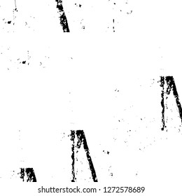 Vector grunge overlay texture. Black and white background. Abstract monochrome image includes a faded effect in dark tones