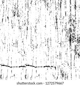 Vector grunge overlay texture. Black and white background. Abstract monochrome image includes a faded effect in dark tones
