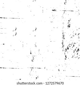 Vector grunge overlay texture. Black and white background. Abstract monochrome image includes a faded effect in dark tones