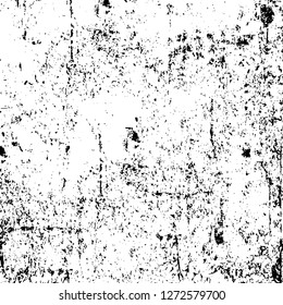 Vector grunge overlay texture. Black and white background. Abstract monochrome image includes a faded effect in dark tones
