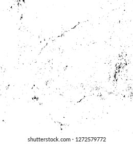 Vector grunge overlay texture. Black and white background. Abstract monochrome image includes a faded effect in dark tones