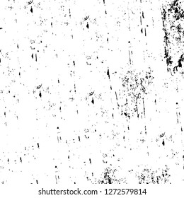 Vector grunge overlay texture. Black and white background. Abstract monochrome image includes a faded effect in dark tones