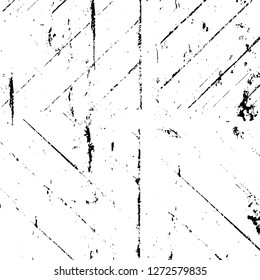 Vector grunge overlay texture. Black and white background. Abstract monochrome image includes a faded effect in dark tones