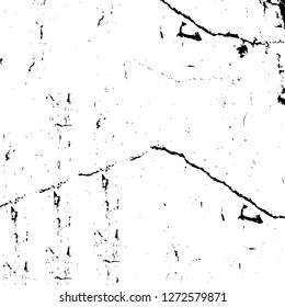 Vector grunge overlay texture. Black and white background. Abstract monochrome image includes a faded effect in dark tones