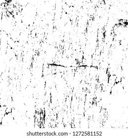 Vector grunge overlay texture. Black and white background. Abstract monochrome image includes a faded effect in dark tones