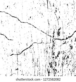 Vector grunge overlay texture. Black and white background. Abstract monochrome image includes a faded effect in dark tones