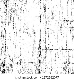 Vector grunge overlay texture. Black and white background. Abstract monochrome image includes a faded effect in dark tones