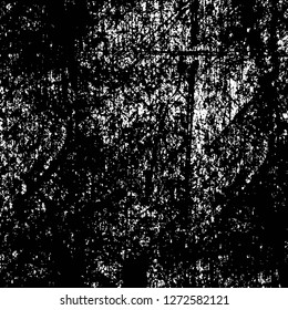 Vector grunge overlay texture. Black and white background. Abstract monochrome image includes a faded effect in dark tones