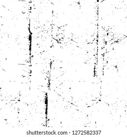 Vector grunge overlay texture. Black and white background. Abstract monochrome image includes a faded effect in dark tones