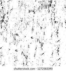Vector grunge overlay texture. Black and white background. Abstract monochrome image includes a faded effect in dark tones