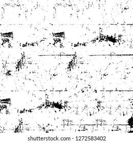 Vector grunge overlay texture. Black and white background. Abstract monochrome image includes a faded effect in dark tones