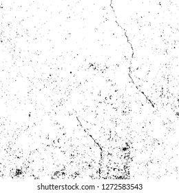 Vector grunge overlay texture. Black and white background. Abstract monochrome image includes a faded effect in dark tones