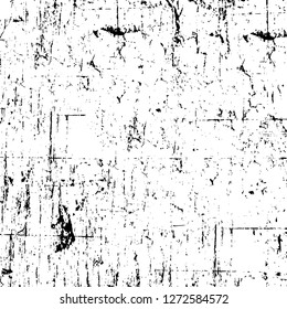 Vector grunge overlay texture. Black and white background. Abstract monochrome image includes a faded effect in dark tones