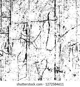 Vector grunge overlay texture. Black and white background. Abstract monochrome image includes a faded effect in dark tones