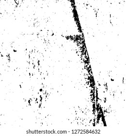 Vector grunge overlay texture. Black and white background. Abstract monochrome image includes a faded effect in dark tones