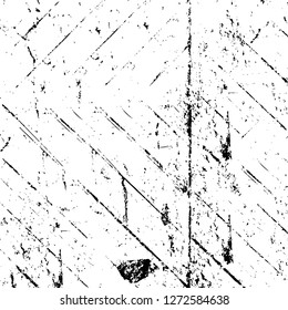 Vector grunge overlay texture. Black and white background. Abstract monochrome image includes a faded effect in dark tones