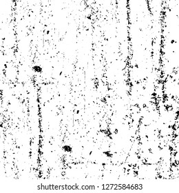 Vector grunge overlay texture. Black and white background. Abstract monochrome image includes a faded effect in dark tones