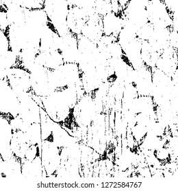 Vector grunge overlay texture. Black and white background. Abstract monochrome image includes a faded effect in dark tones