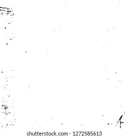 Vector grunge overlay texture. Black and white background. Abstract monochrome image includes a faded effect in dark tones