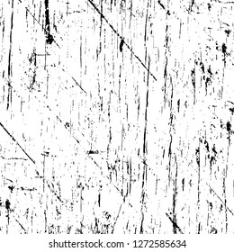 Vector grunge overlay texture. Black and white background. Abstract monochrome image includes a faded effect in dark tones