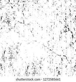Vector grunge overlay texture. Black and white background. Abstract monochrome image includes a faded effect in dark tones
