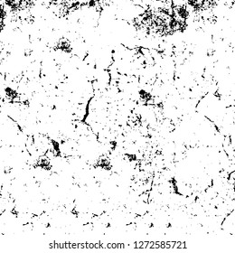 Vector grunge overlay texture. Black and white background. Abstract monochrome image includes a faded effect in dark tones