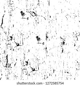 Vector grunge overlay texture. Black and white background. Abstract monochrome image includes a faded effect in dark tones