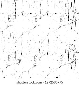 Vector grunge overlay texture. Black and white background. Abstract monochrome image includes a faded effect in dark tones