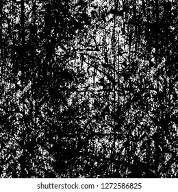 Vector grunge overlay texture. Black and white background. Abstract monochrome image includes a faded effect in dark tones