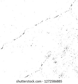 Vector grunge overlay texture. Black and white background. Abstract monochrome image includes a faded effect in dark tones