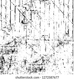 Vector grunge overlay texture. Black and white background. Abstract monochrome image includes a faded effect in dark tones