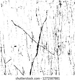 Vector grunge overlay texture. Black and white background. Abstract monochrome image includes a faded effect in dark tones