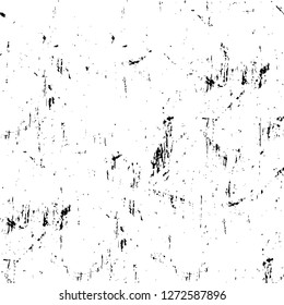 Vector grunge overlay texture. Black and white background. Abstract monochrome image includes a faded effect in dark tones