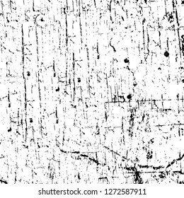 Vector grunge overlay texture. Black and white background. Abstract monochrome image includes a faded effect in dark tones