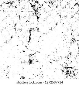 Vector grunge overlay texture. Black and white background. Abstract monochrome image includes a faded effect in dark tones