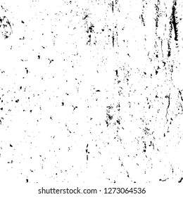 Vector grunge overlay texture. Black and white background. Abstract monochrome image includes a faded effect in dark tones