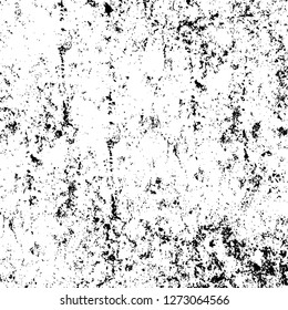 Vector grunge overlay texture. Black and white background. Abstract monochrome image includes a faded effect in dark tones