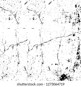 Vector grunge overlay texture. Black and white background. Abstract monochrome image includes a faded effect in dark tones