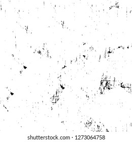 Vector grunge overlay texture. Black and white background. Abstract monochrome image includes a faded effect in dark tones