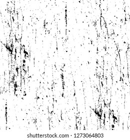 Vector grunge overlay texture. Black and white background. Abstract monochrome image includes a faded effect in dark tones