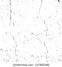 Vector grunge overlay texture. Black and white background. Abstract monochrome image includes a faded effect in dark tones