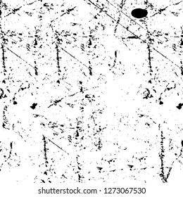 Vector grunge overlay texture. Black and white background. Abstract monochrome image includes a faded effect in dark tones