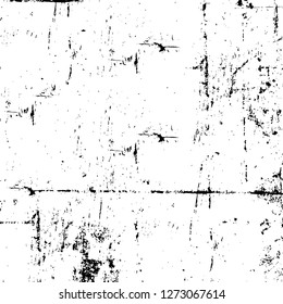 Vector grunge overlay texture. Black and white background. Abstract monochrome image includes a faded effect in dark tones