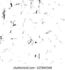 Vector grunge overlay texture. Black and white background. Abstract monochrome image includes a faded effect in dark tones