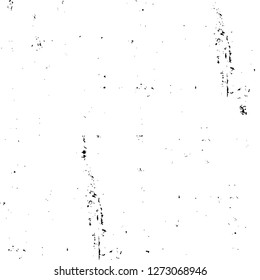 Vector grunge overlay texture. Black and white background. Abstract monochrome image includes a faded effect in dark tones